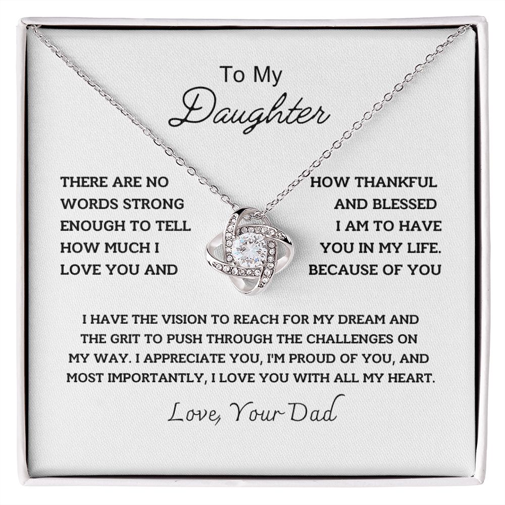 To My Daughter - Thankful and Blessed to you
