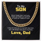 To My Son - Never forget that I love you