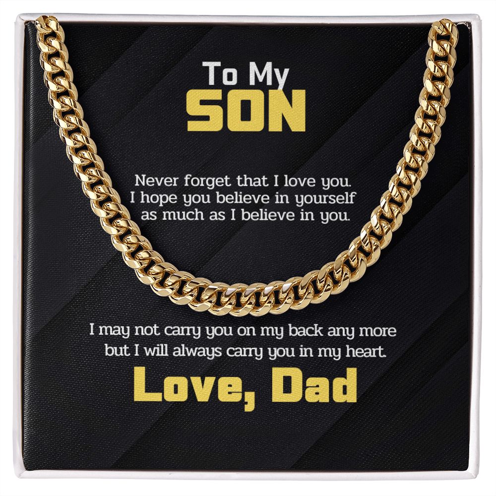 To My Son - Never forget that I love you