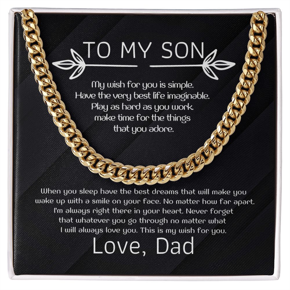 To My Son - My wish for you is simple