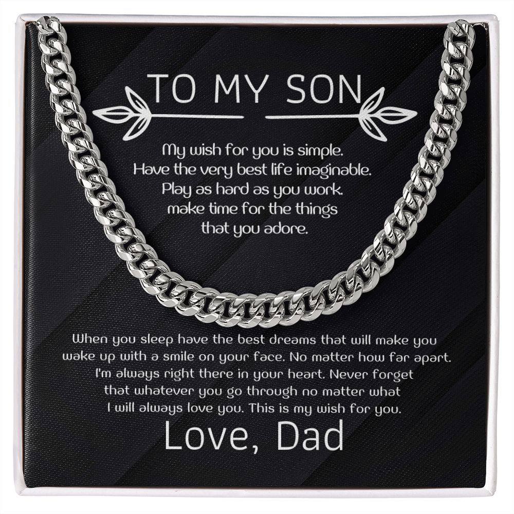 To My Son - My wish for you is simple