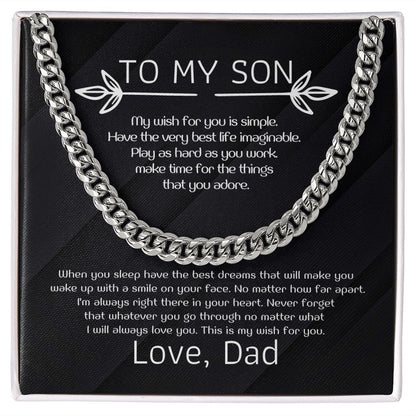 To My Son - My wish for you is simple
