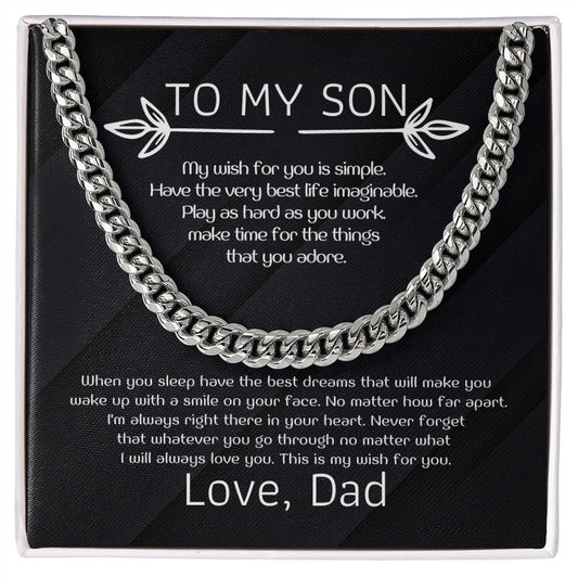 To My Son - My wish for you is simple