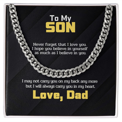 To My Son - Never forget that I love you