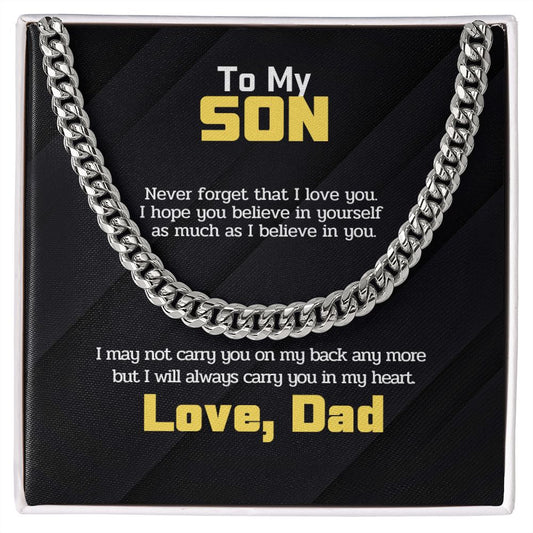 To My Son - Never forget that I love you