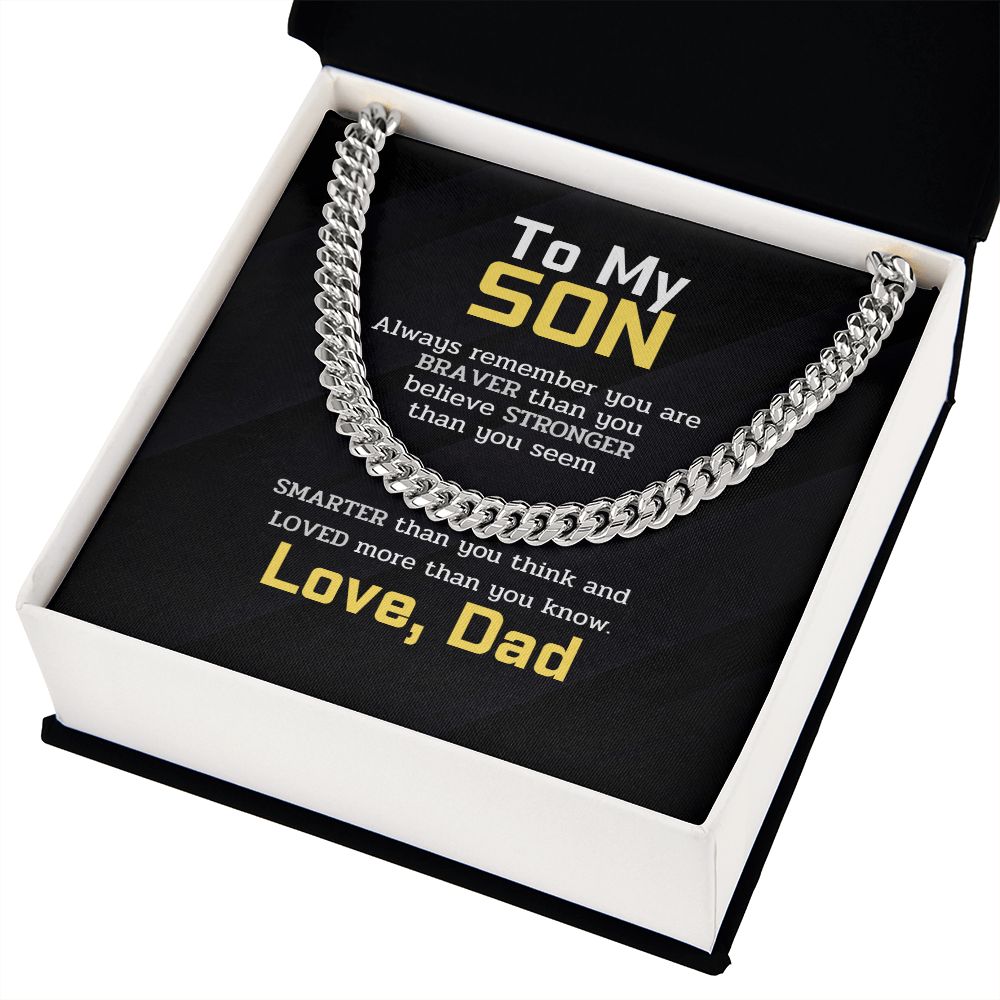 To My Son - BRAVER STRONGER SMARTER