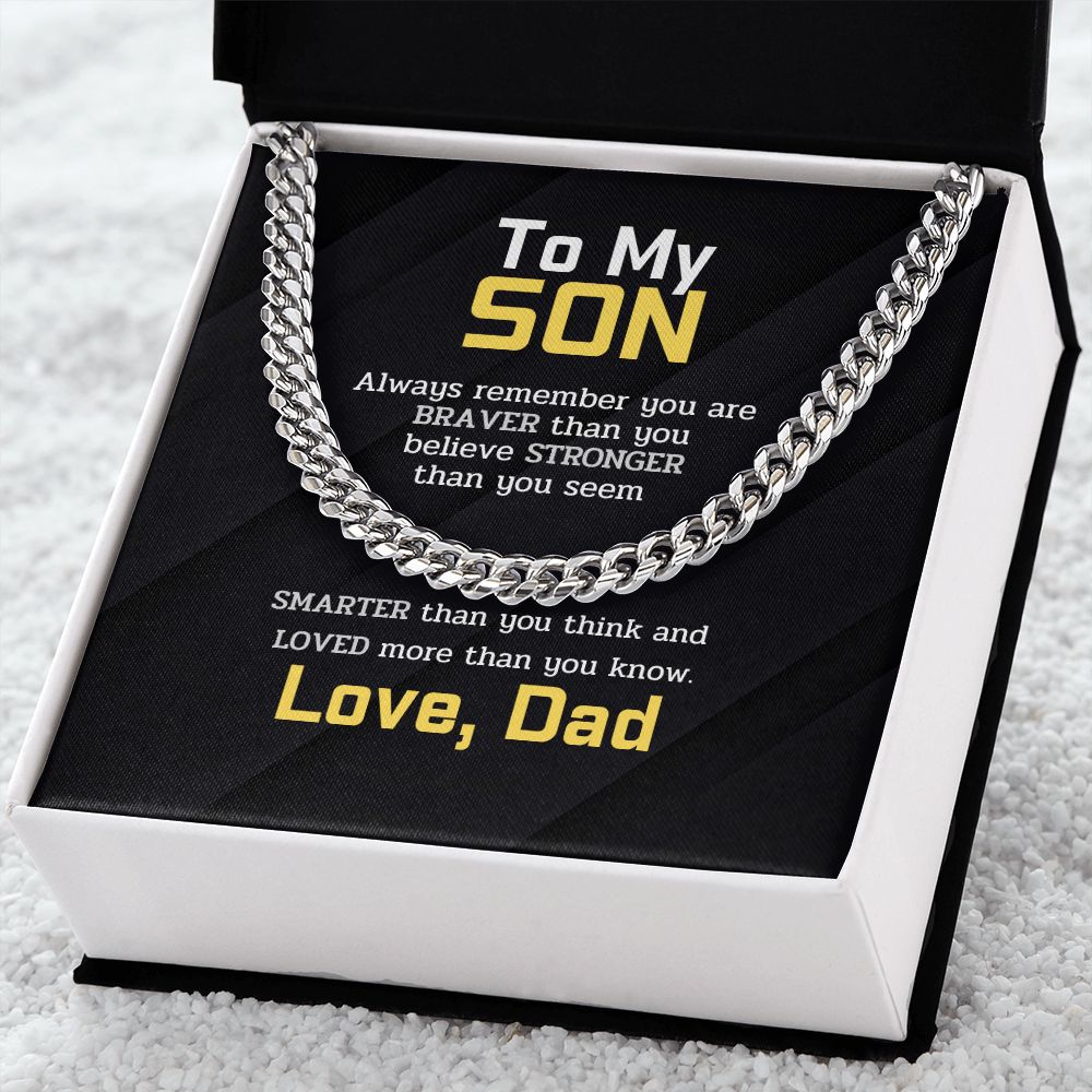 To My Son - BRAVER STRONGER SMARTER