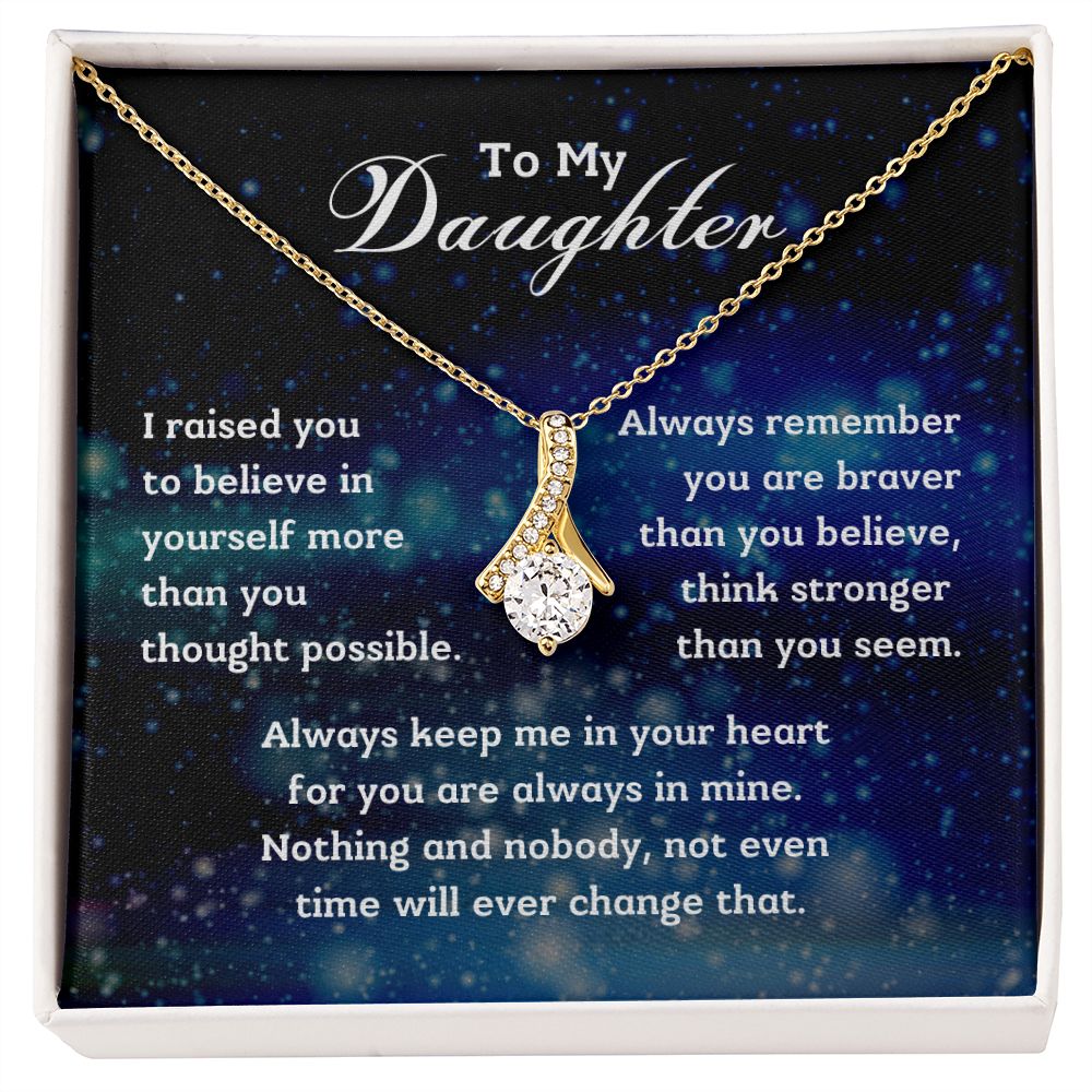 To My Daughter - I raised you to believe in yourself
