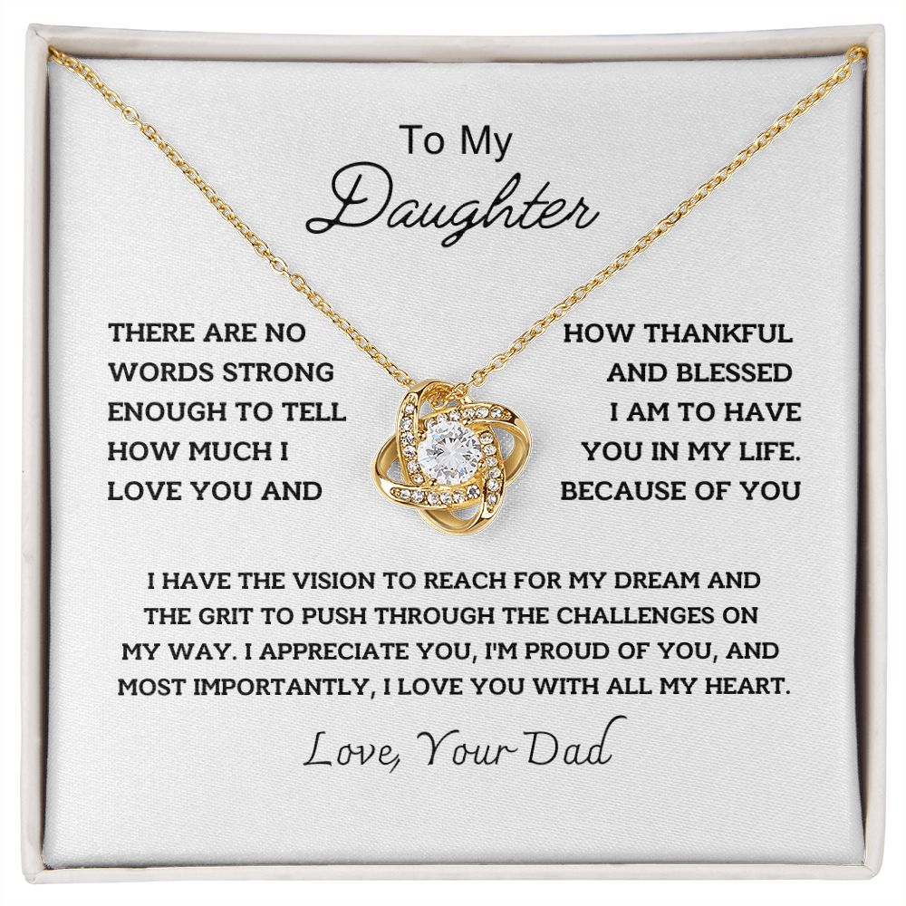 To My Daughter - Thankful and Blessed to you