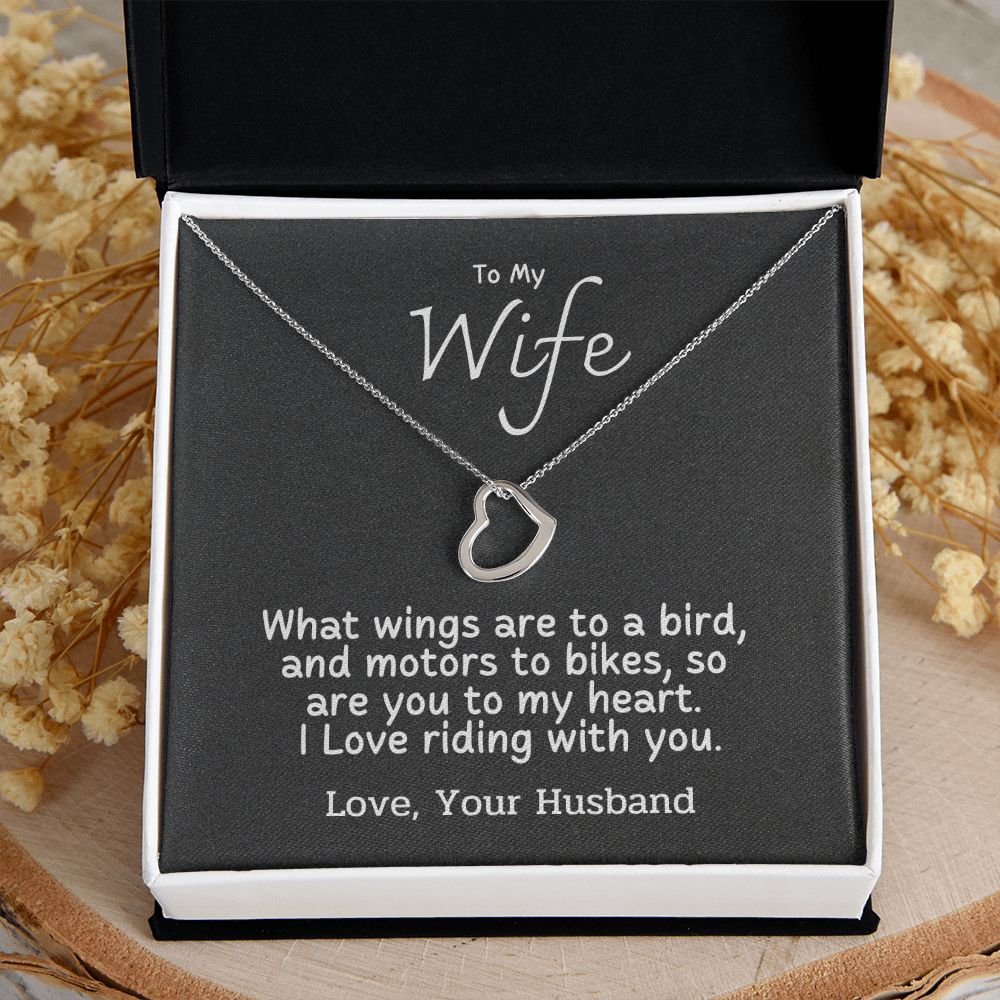 To My Wife - I love riding with you