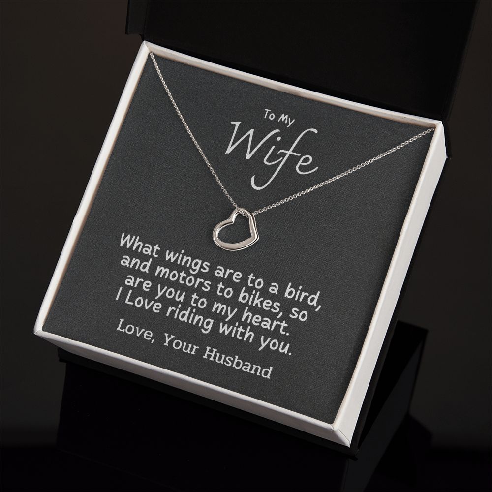 To My Wife - I love riding with you