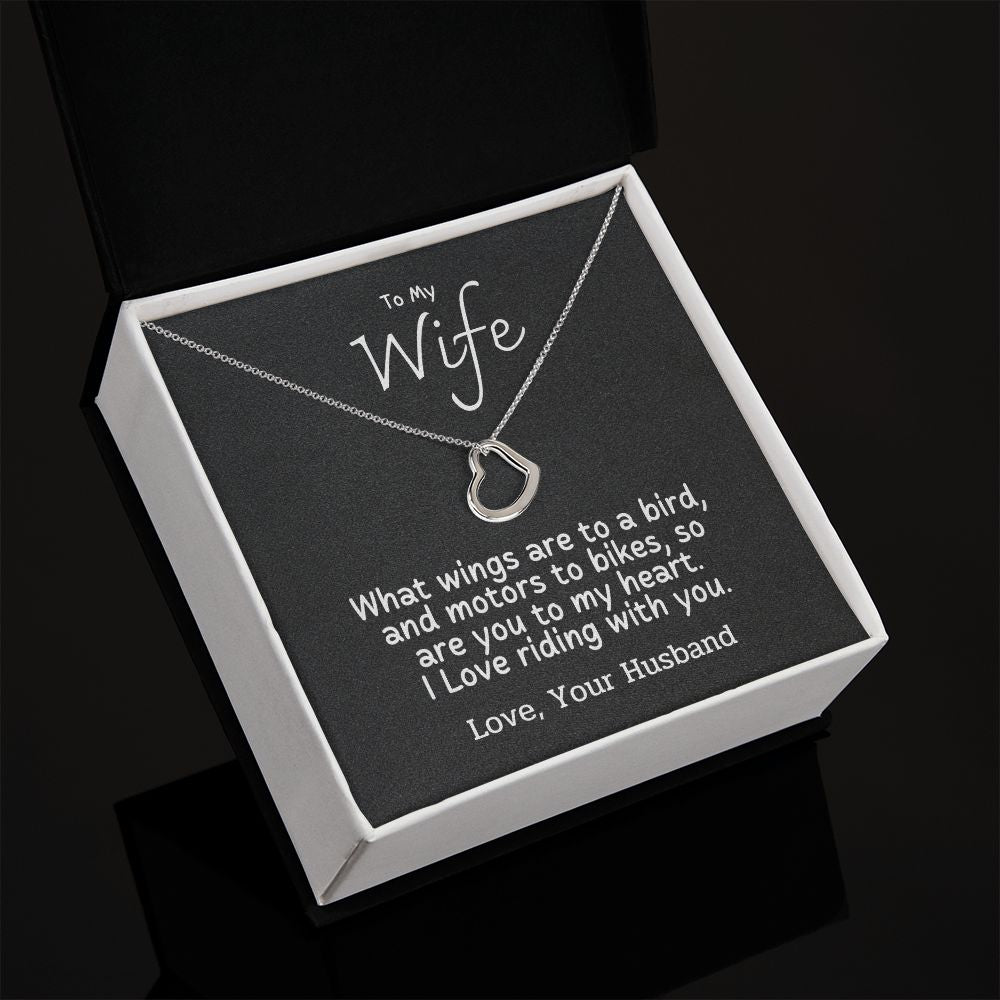 To My Wife - I love riding with you
