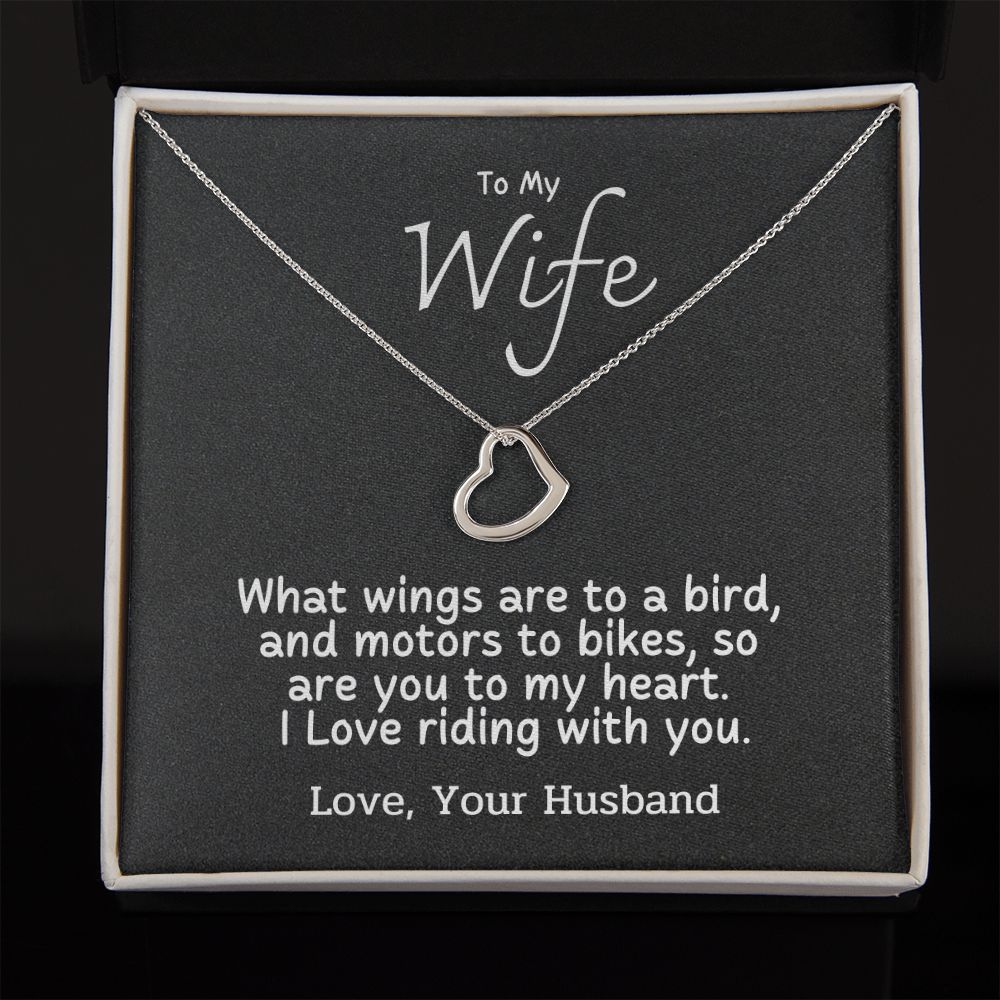 To My Wife - I love riding with you