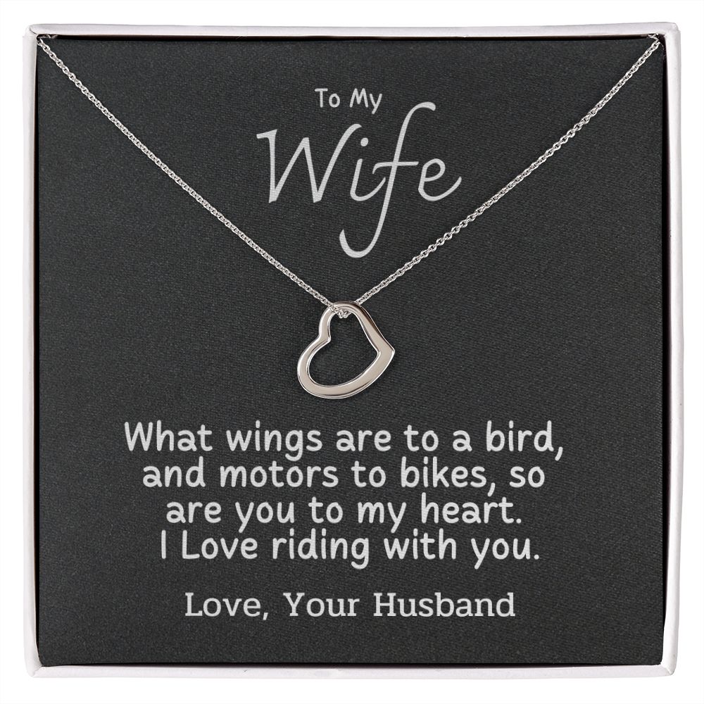 To My Wife - I love riding with you