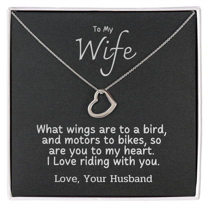 To My Wife - I love riding with you