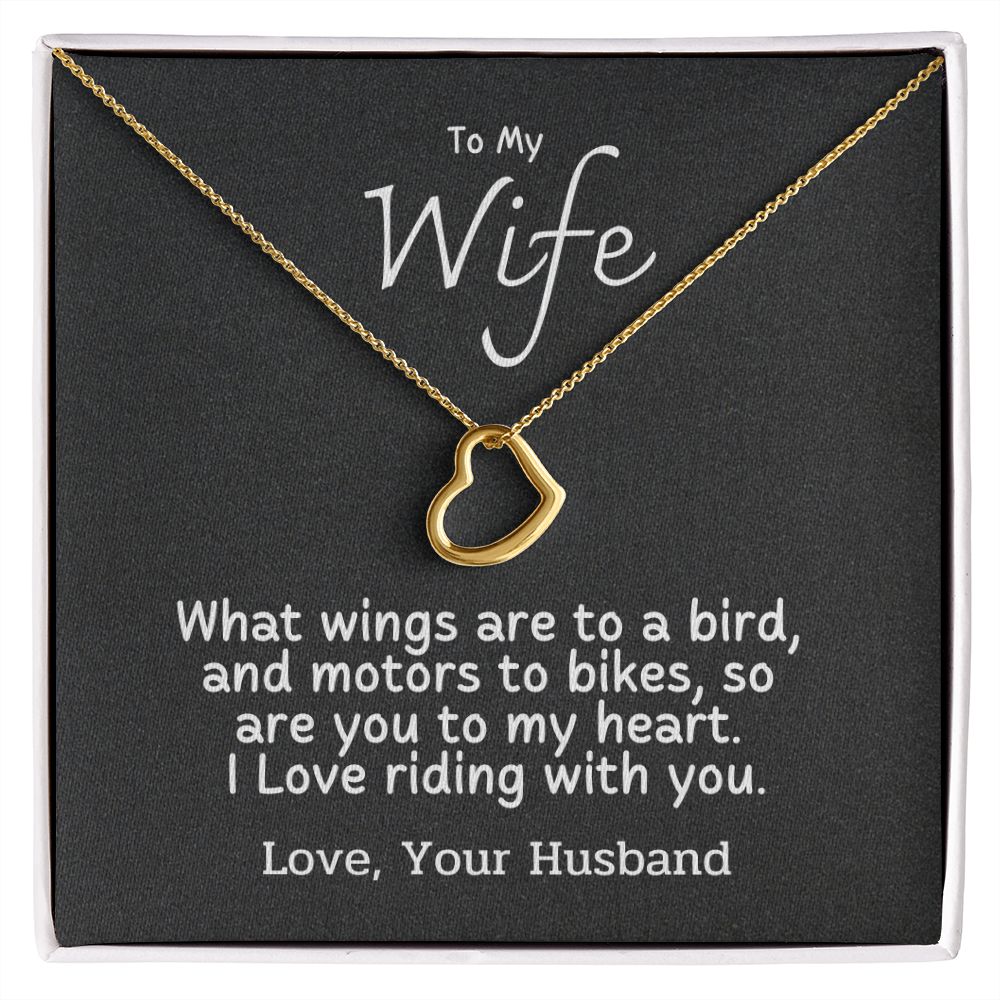 To My Wife - I love riding with you
