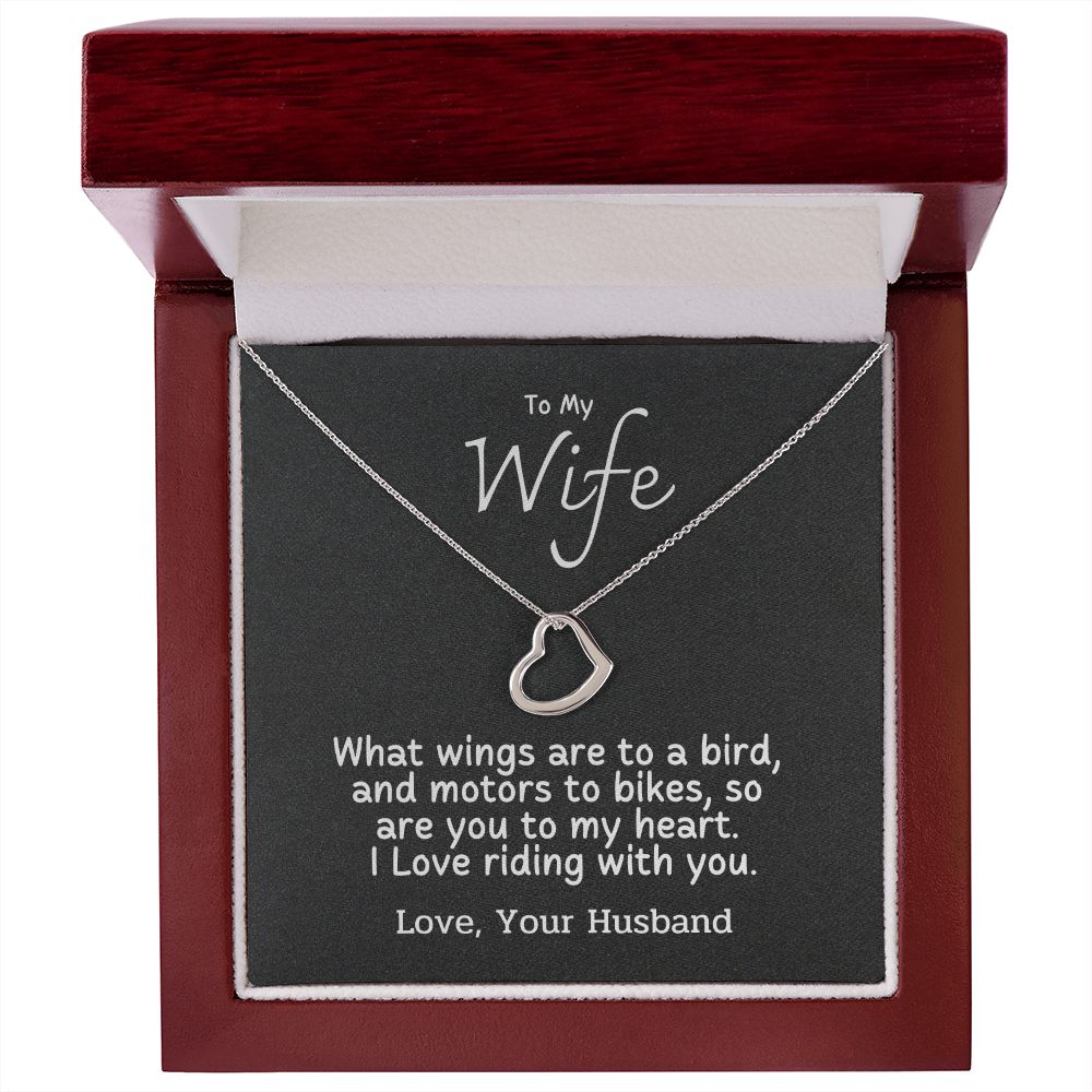 To My Wife - I love riding with you