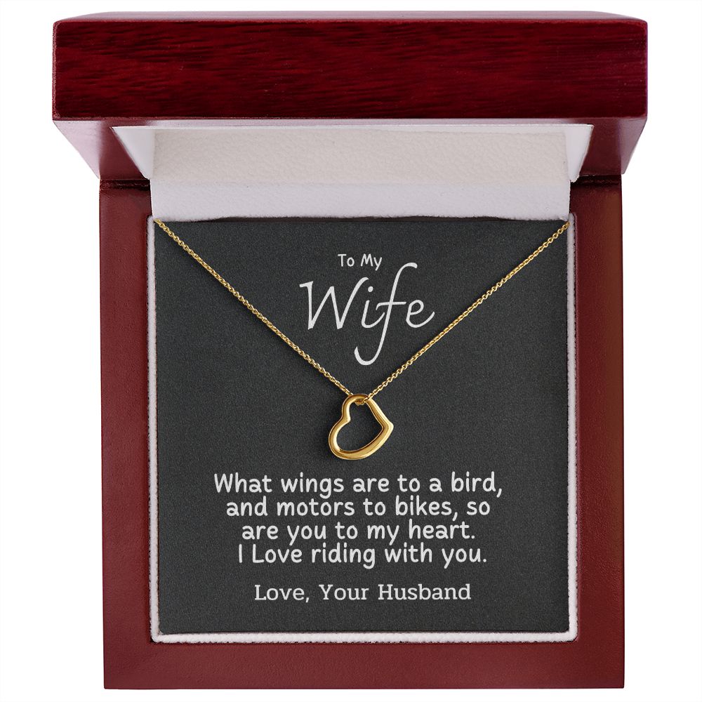 To My Wife - I love riding with you
