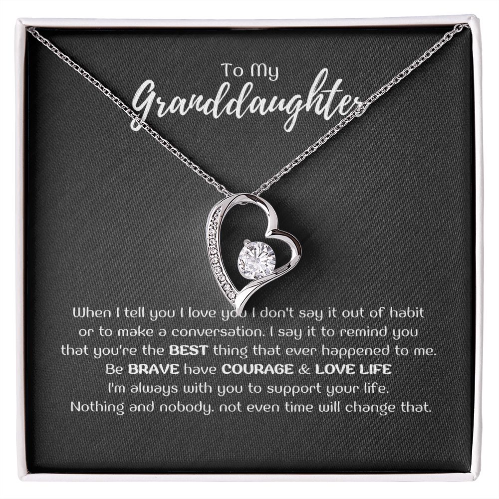 To My Granddaughter - When I tell you I love you