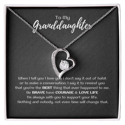 To My Granddaughter - When I tell you I love you