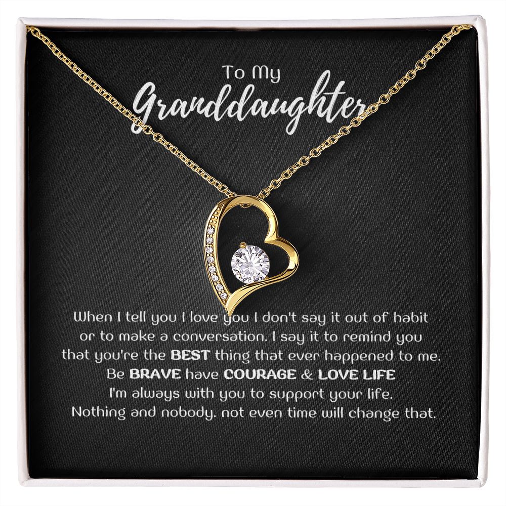 To My Granddaughter - When I tell you I love you